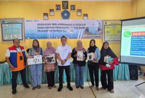 Puluhan Warga Korpri Raya  sangat antusias mendapatkan sosialisasi tentang edukasi layanan dan keamanan  gas bumi dari PT.PGN Lampung